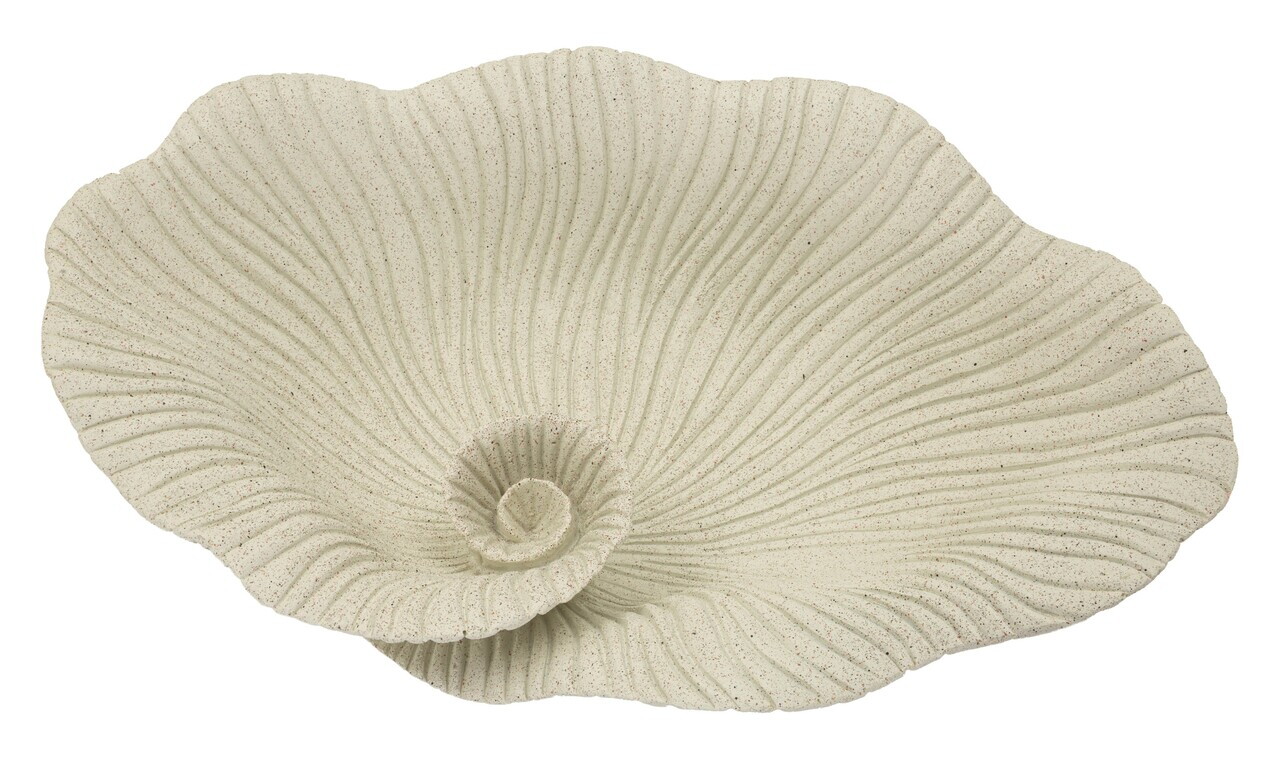 Bol decorativ, Mauro Ferretti, Petal, 39x24x8.5 cm, polirasina, nisip - view 4