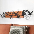 Decoratiune de perete, Libertà, Cadru: Lemn (Grosime: 2 cm), Roșu/Negru