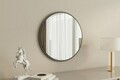 Oglinda decorativa, Siam, Ozze, 60x60x2.2 cm, MDF , Alb