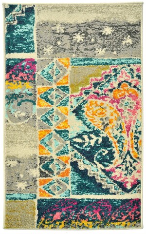 Covor Abbes, Decorino, 67x120 cm, polipropilena, multicolor