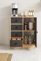 Dulap multifunctional, Hanah Home, Elmar, 66x82x34 cm, Stejar Sonomo / Antracit