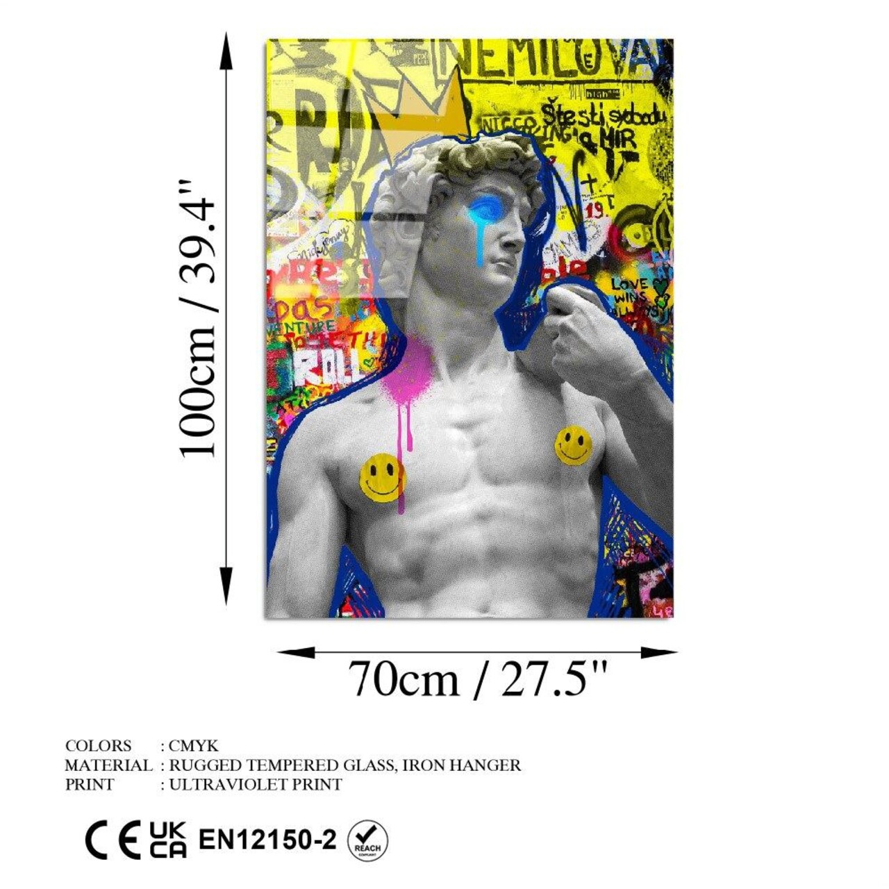 Tablou decorativ, UV-784 70 x 100, 70 x 100 cm, Multicolor - view 7