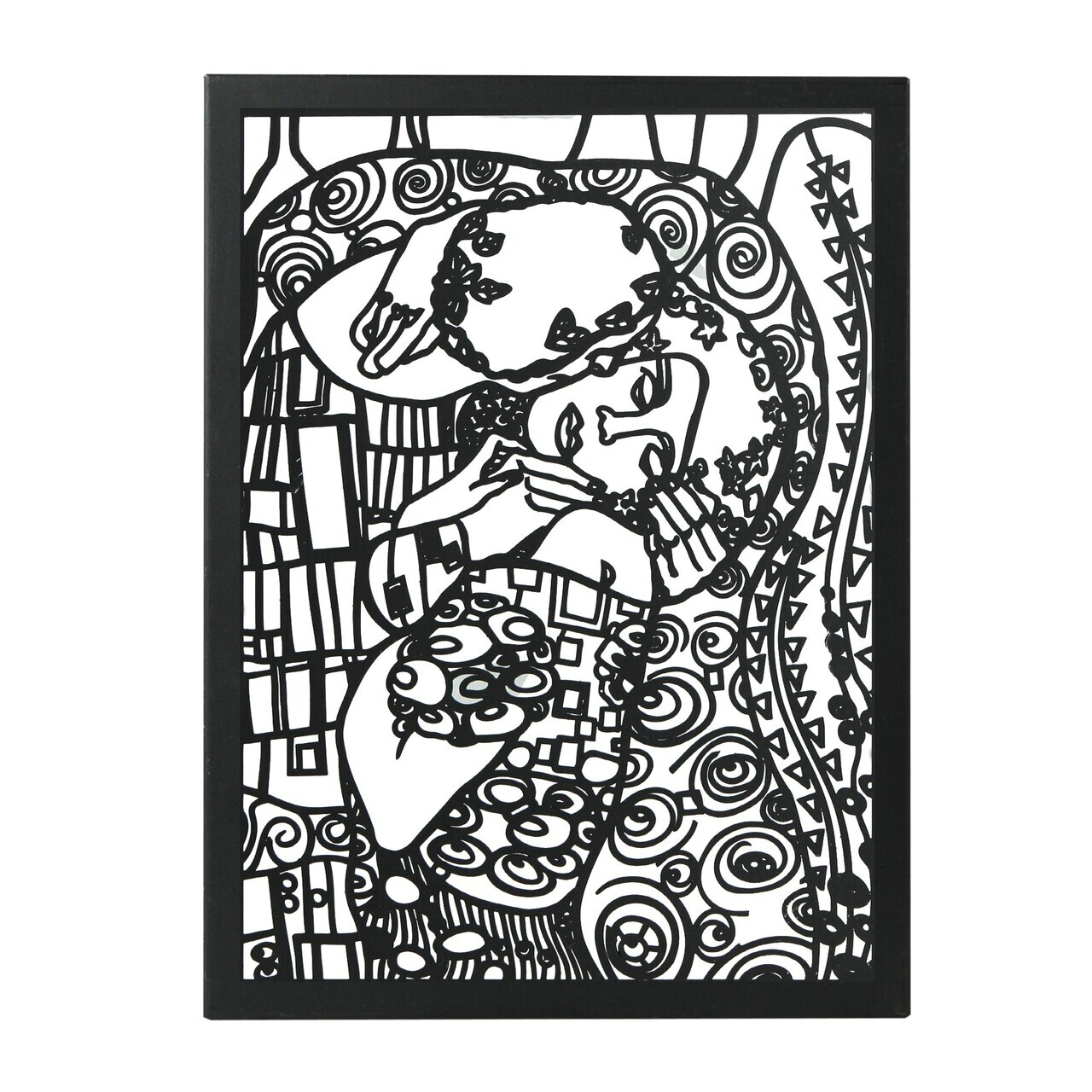 Decoratiune de perete, RT-AWD-001, Dimensiuni: 58,5 x 41 cm, Negru — imaginea 2