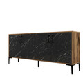Consola, Hommy Craft, Kiev, 180x78x35 cm, Nuc / Negru