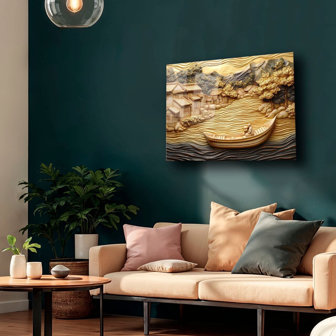 Tablou decorativ, Camtbl-089, Dimensiune: 40 x 60 cm, Multicolor - view 3