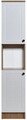 Dulap multifunctional, Tuvalle, Tuval 078, 35.2x171.8x37.8 cm, Stejar / Alb