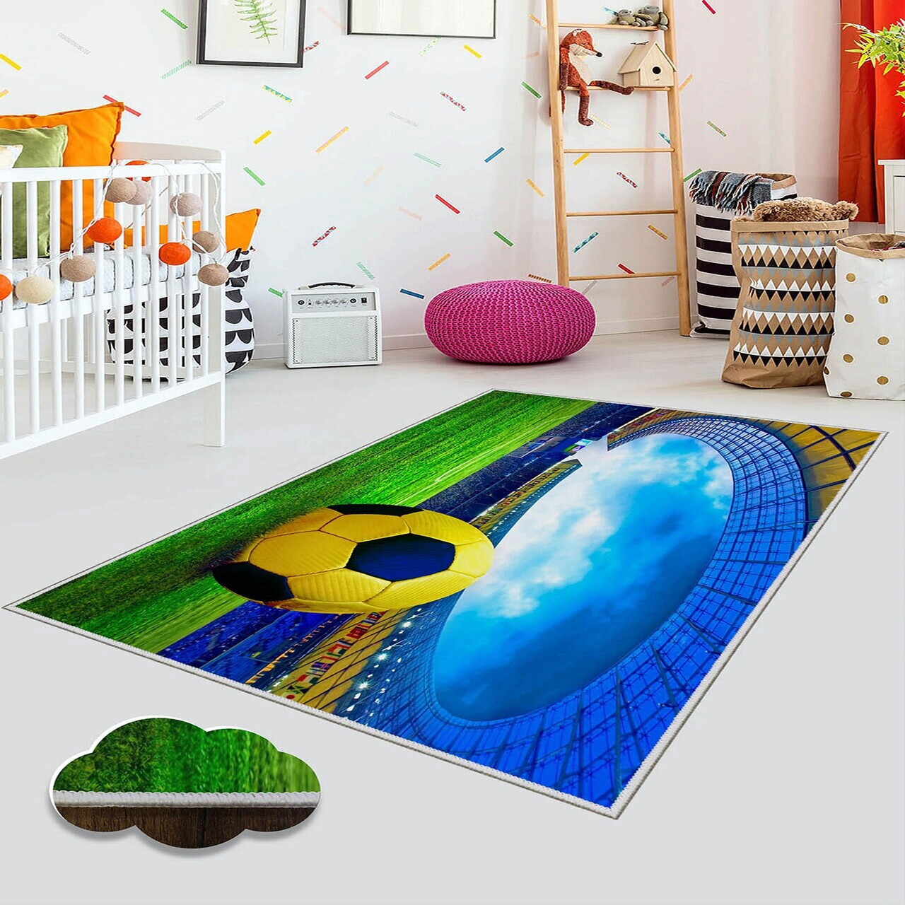 Covor, Eexfab854, 100x150 cm, Poliester, Multicolor