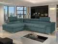 Coltar extensibil stanga 4 locuri ELTAP, LT-38MAN, Eridano, 275x202x88 cm, lemn/poliester, verde