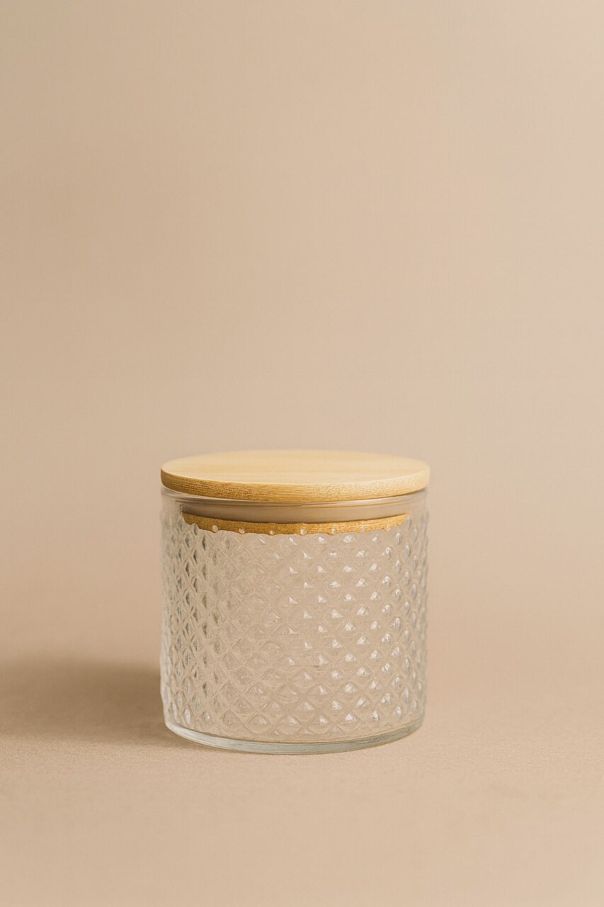 Set recipiente depozitare, Hermia, 409PBH1410, Capac din bambus: (4 bucăți), Transparent - imagine 4