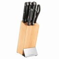 Set cutite cu suport 7 piese BergHOFF, Essentials Quadra, inox/lemn