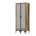 Dulap pentru haine, Hommy Craft, Kumsal RR, 80x47.5x201.4 cm, PAL, Maro