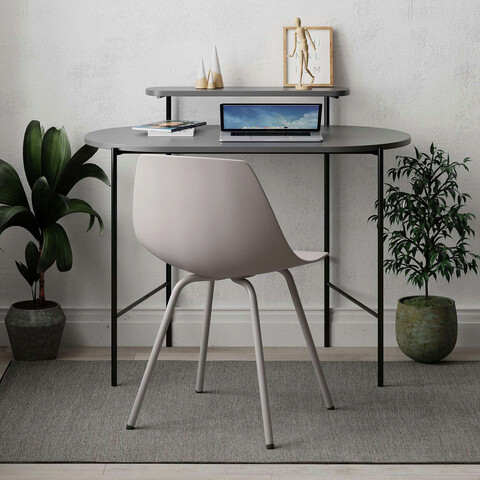 Birou, decortie, loub, 100x54x72 cm, antracit