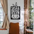 Decoratiune de perete, Havsala, metal, 28 x 48 cm, negru