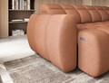 Coltar extensibil dreapta 4 locuri ELTAP, RT-24XIL, Falconn, 258x208x107 cm, lemn/poliester, portocaliu
