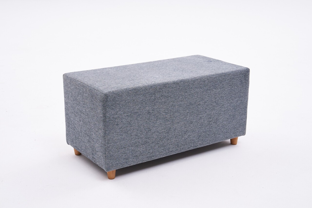 Taburet, Atelier del Sofa, 825BLC2404, Lemn, Gri - view 2