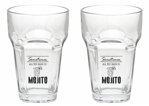 Set 2 pahare pentru mojito, Tognana, Let’s party, 400 ml, sticla, transparent mezoni.ro