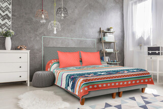 210x220 cm, Corai/Multicolor