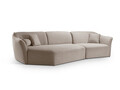 Coltar stanga 5 locuri, Hailey, Micadoni Home, 292x138x79 cm, tesatura boucle, verde menta