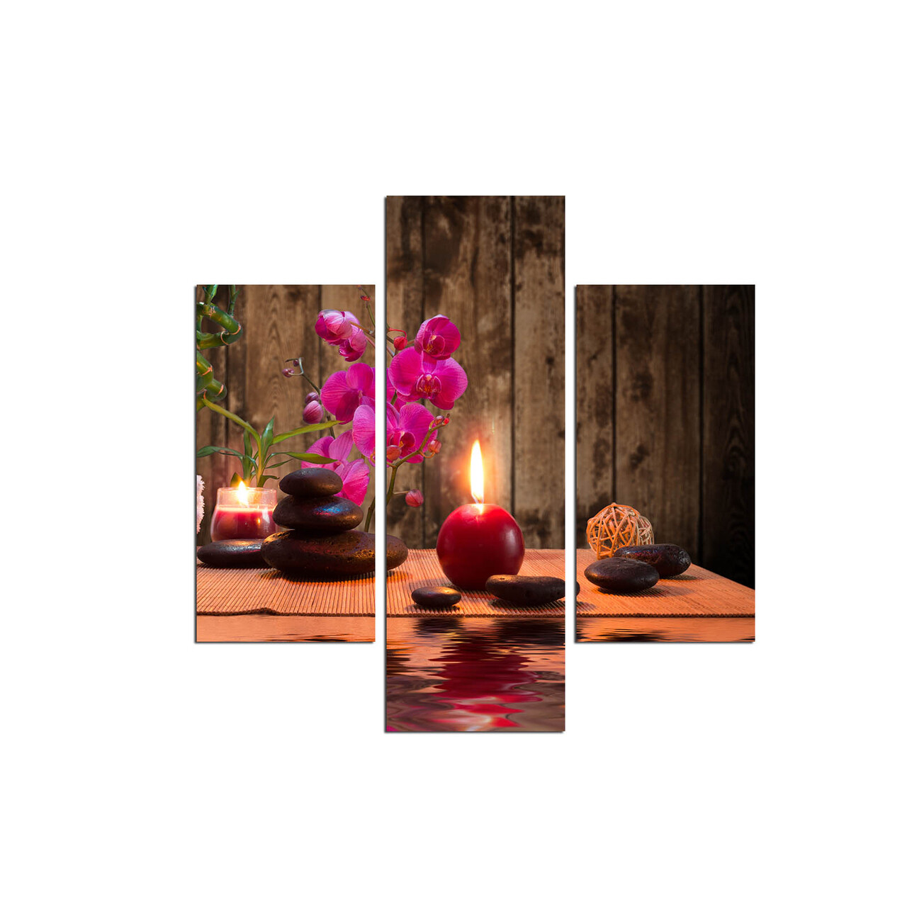 Set 3 tablouri decorative, 3MDF-022, 20 x 60 cm, Multicolor - view 2