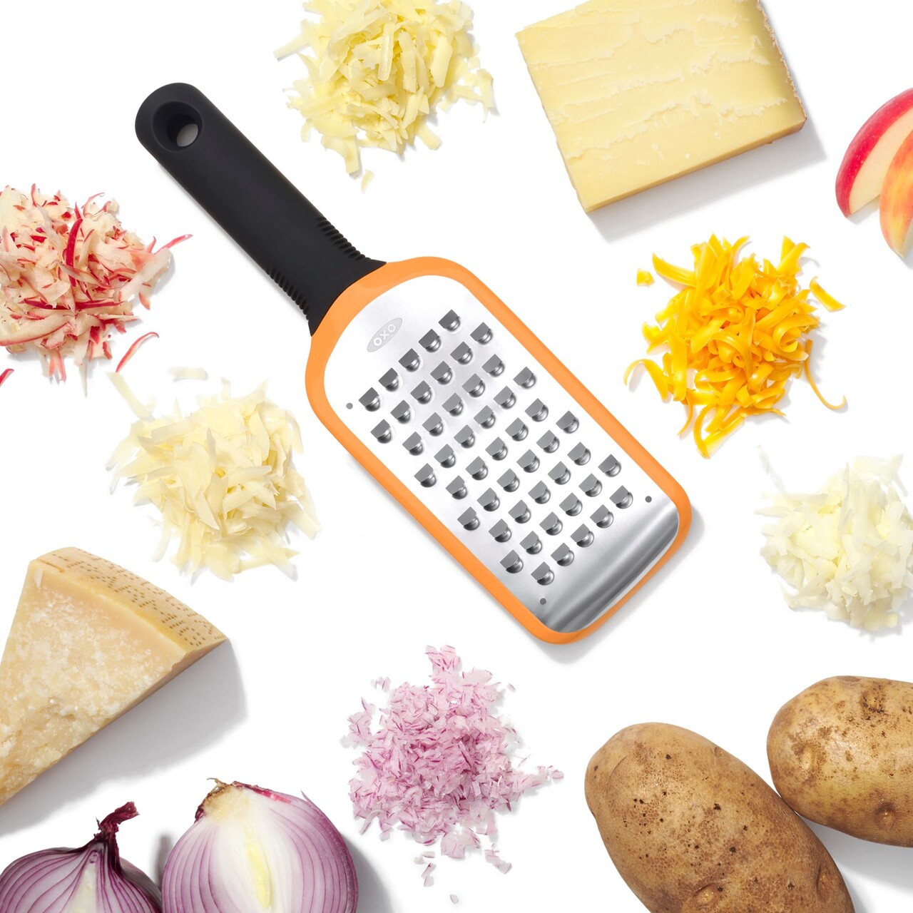 Razatoare grosiera, inox, "Good Grips", Portocaliu - OXO - imagine 6