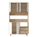 Dulap multifunctional, Locelso, RE7-SW, Stejar / Alb