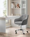 Scaun de birou, Songmics, respirabil, 60.8x58x86-96 cm, 150 kg, gri dove