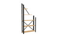 Corp biblioteca, Puqa Design, Eagle, 80x169.5x24 cm, PAL, Safir / Negru