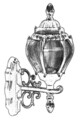 Lampa de exterior, Avonni, 685AVN1328, Plastic ABS, Negru