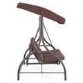 Leagan cu 3 locuri + functie pat, Arianna, 191.5 x 118 x 175 cm, maro