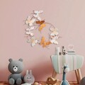 Decoratiune de perete, Butterflies, Metal, 80 x 80 x 4 cm, Multicolor