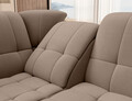 Coltar extensibil stanga 3 locuri ELTAP, LT-20NU, Sado, 272x192x95 cm, lemn/poliester, maro deschis
