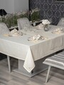 Set fete de masa 8 piese, Pera - Ecru, Cotton Box, 90% POLIESTER/10% BUMBAC