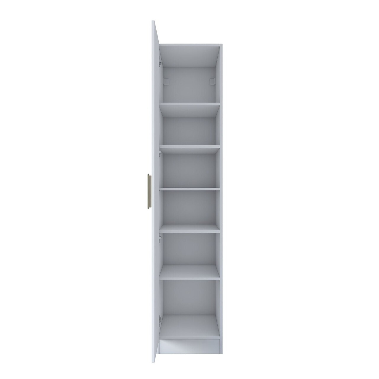 Dulap pentru haine, Hanah Home, BA182, 45x210x57.5 cm, PAL melaminat, Alb - view 9
