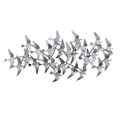 Decoratiune de perete, Martılar 3, Metal, Dimensiune: 124 x 59 cm, Multicolor