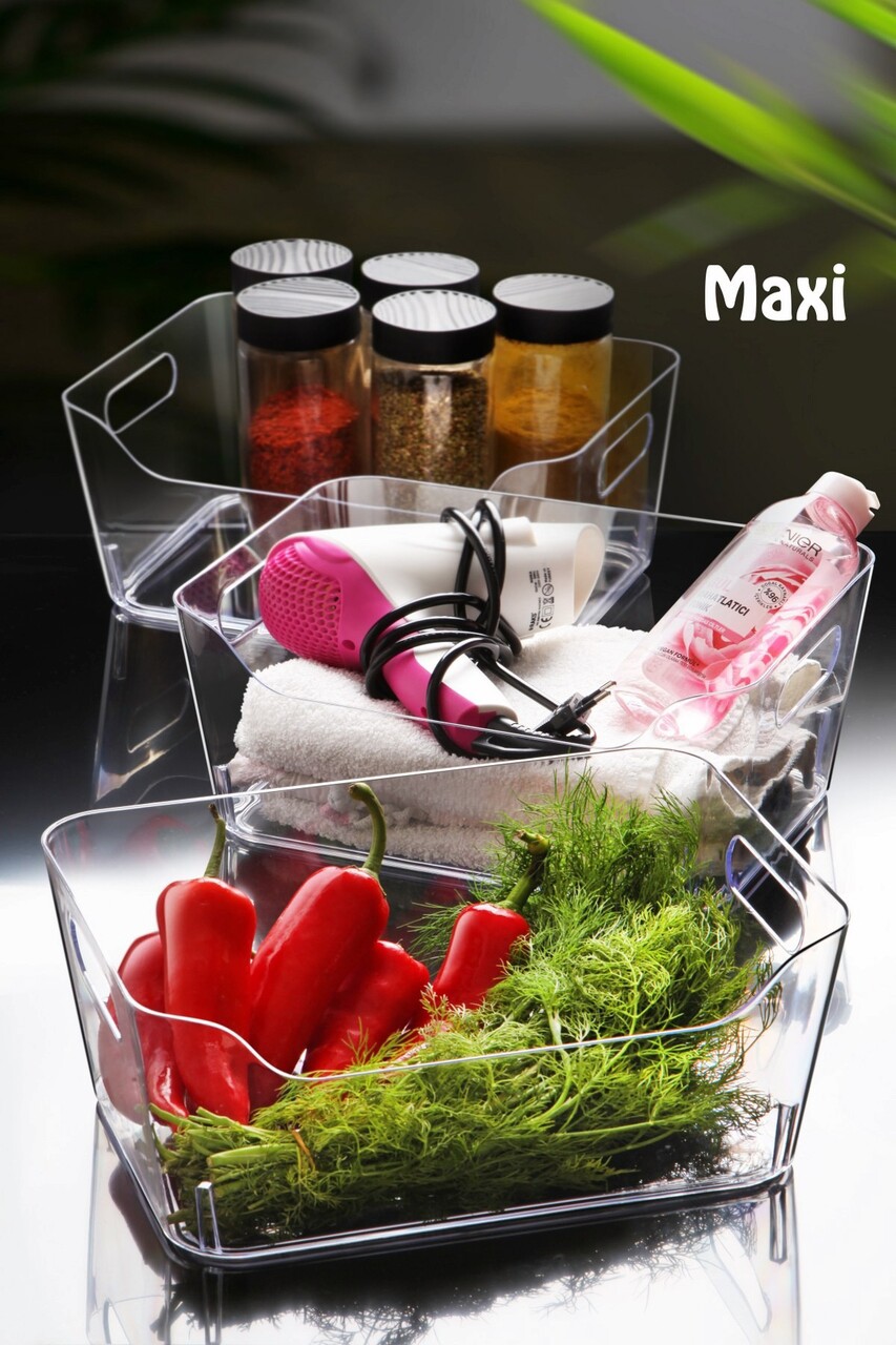Set organizatoare frigider, Hermia, 639OKK1135, Transparent - imagine 2
