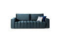 Canapea extensibila 3 locuri ELTAP, Laz05, Lazaro, 247x97x92 cm, lemn/poliester, albastru