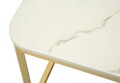 Set 2 masute de cafea Beauty, Mauro Ferretti, 70x70x48 cm, 50x50x43.5 cm, lemn de pin/MDF/metal, crem/auriu
