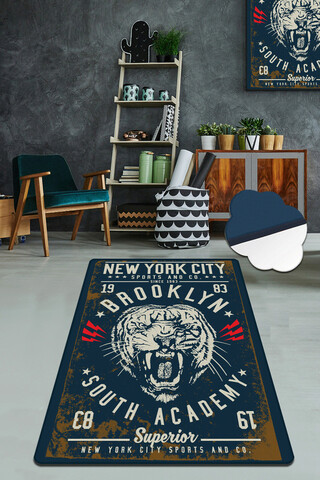 Covor, Brooklyn, 100x200 cm, Catifea, Multicolor