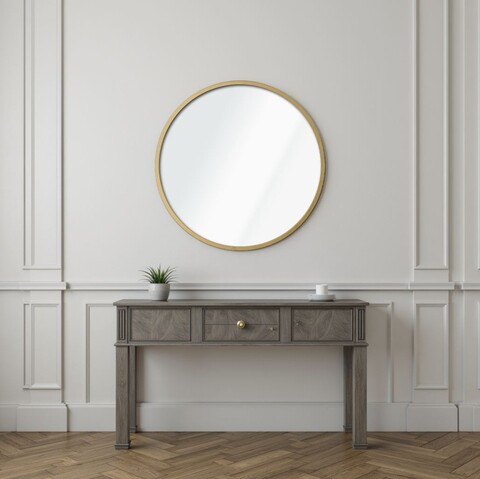Oglinda decorativa, Lumisfera, Ocean 40, Auriu