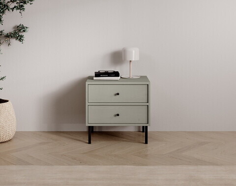 Noptiera ADRK, Tili, 51.8x40.8x50 cm, PAL laminat, verde eucalipt