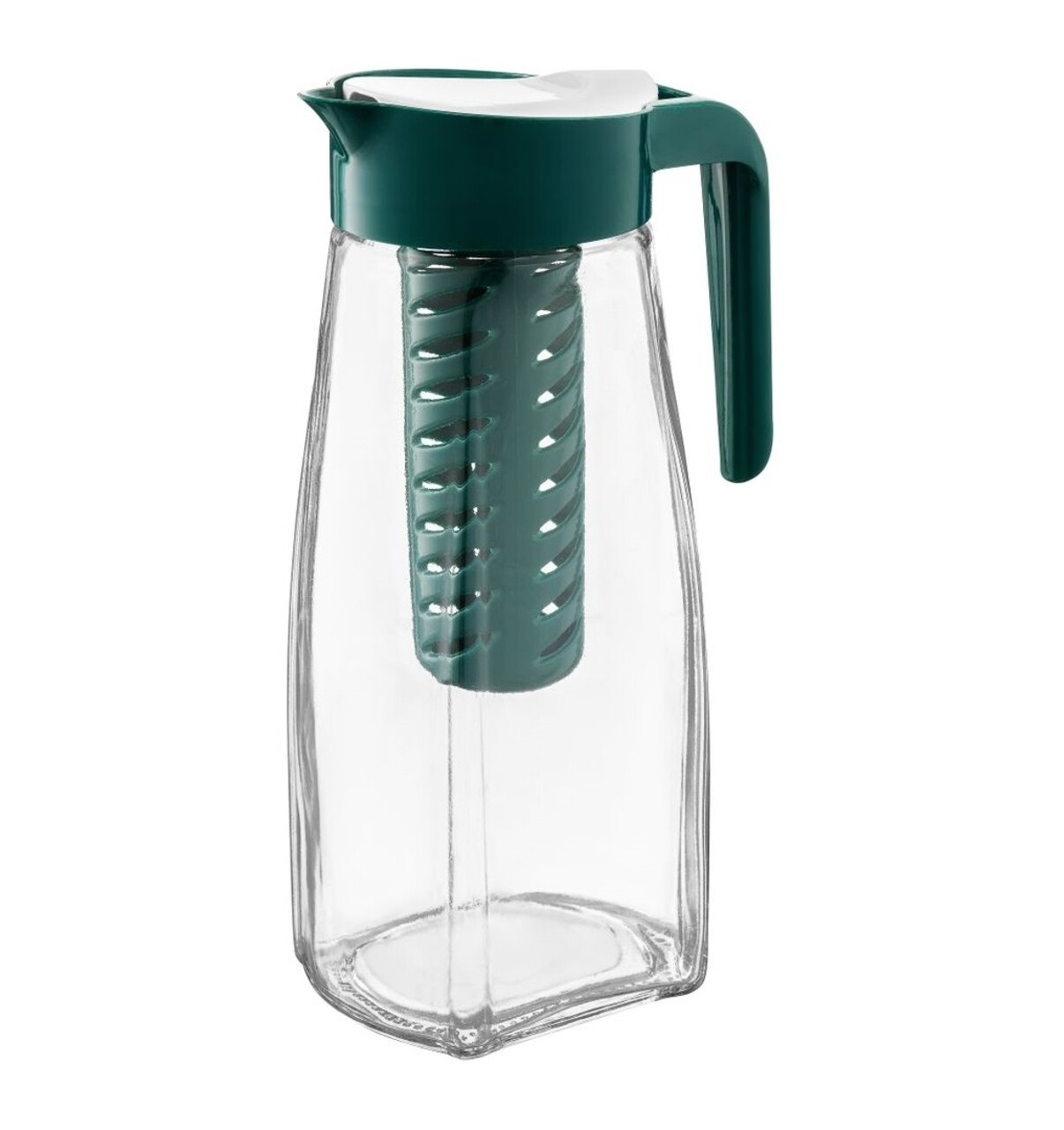 Carafa Cu Infuzor Fiesta, Ambition, Sticla, 1.5 L, Verde Smarald