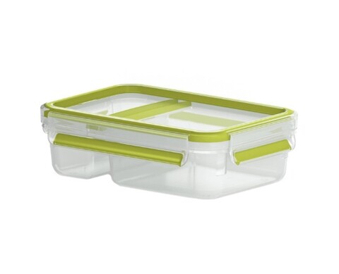 Caserola compartimentata, Tefal, Clip&Go Snack, 0.6 L, plastic, verde