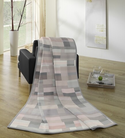 Patura, Biederlack, Orion Cotton Bricks Lotus, 150 x 200 cm, poliacrilic, multicolor