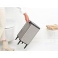Cos de gunoi, Brabantia, Bo Small, 12 L, 23x29.5x45.5 cm, otel, argintiu