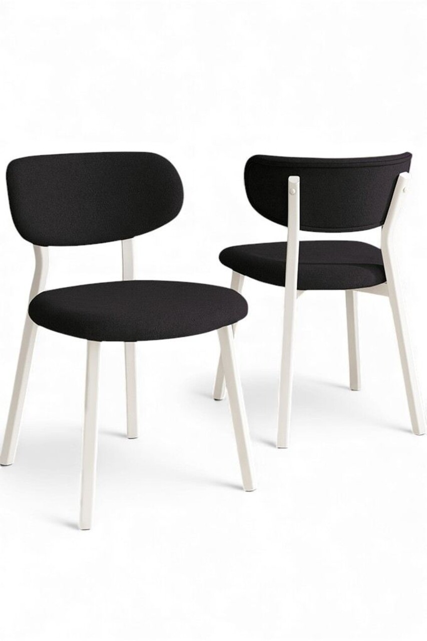 Set scaune 6 piese, Hanah Home, Toldy, Antracit/Alb - view 2