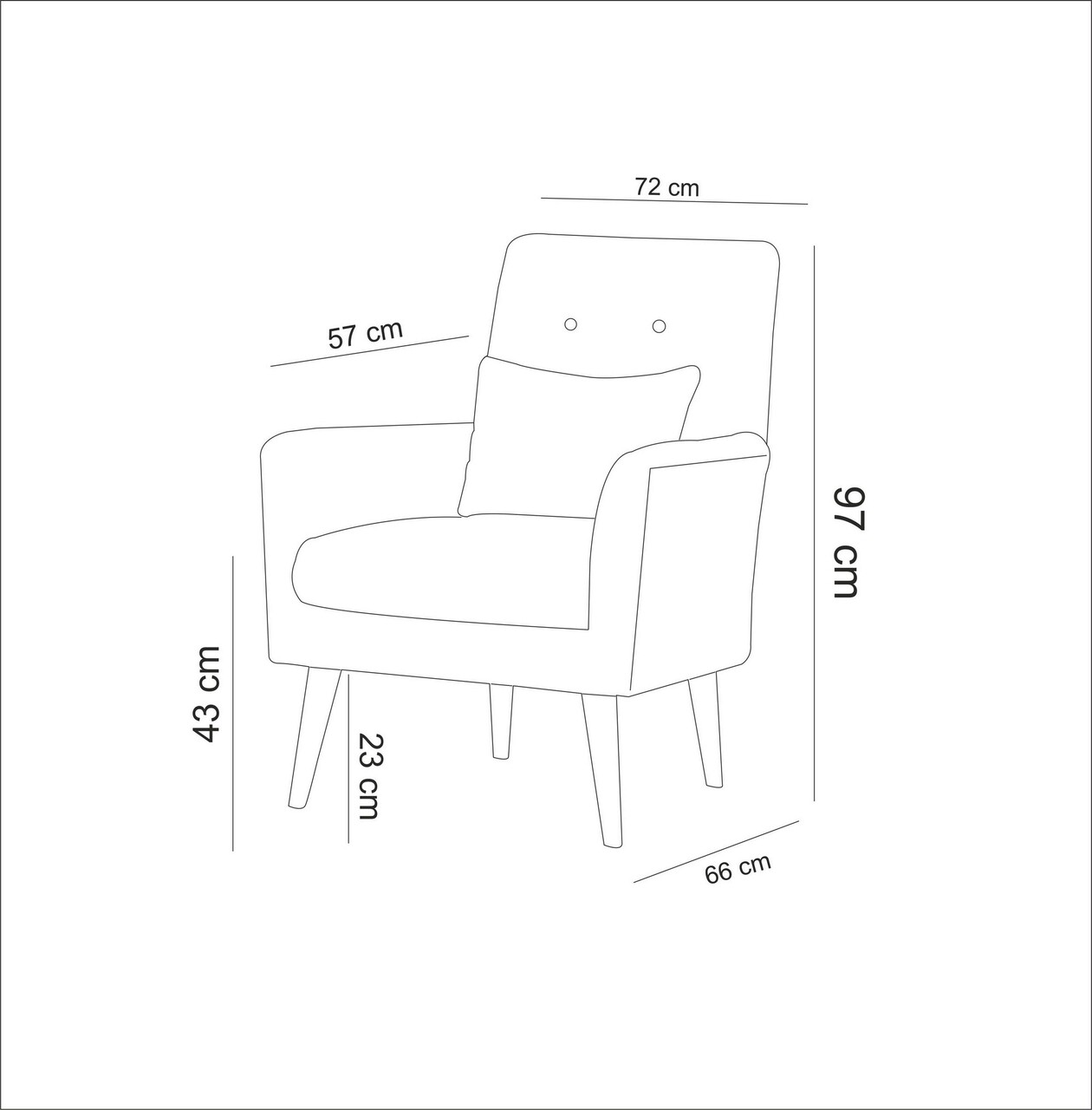 Fotoliu, Unique Design, 867UNQ1002, Lemn De Carpen, Gri