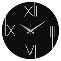 Ceas de perete, One, metal, 48 x 48 cm, negru