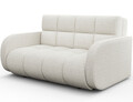 Canapea extensibila 3 locuri ELTAP, Deverio, 154x103x83 cm, lemn/poliester, alb