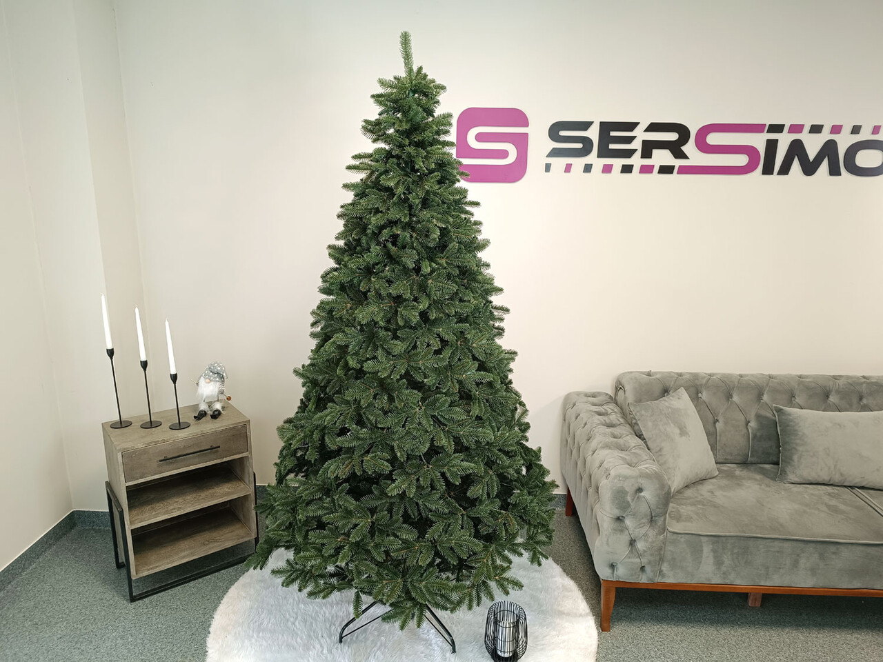 Brad artificial Christmas Deluxe by Sersimo, Canada verde, 3D, 210cm — imaginea 12