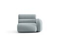 Modul canapea dreapta 1 loc, Neo, Micadoni Home, 110x100x83 cm, tesatura Boucle, albastru deschis
